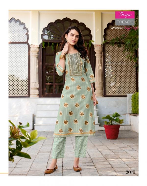 Goldy 2 Excluisve Wear Embroidery Kurti With Pant Collection